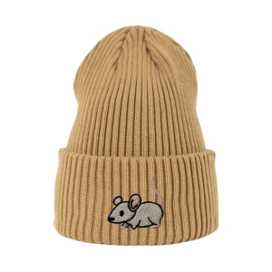 Haftowana czapka beanie - MYSZKA