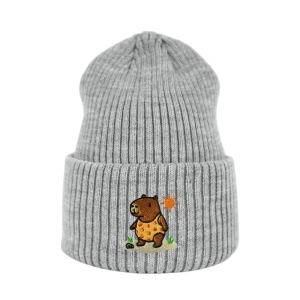 Haftowana czapka beanie - WAKACYJNA KAPIBARA