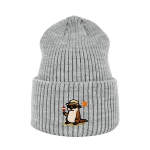 Haftowana czapka beanie - WAKACYJNA WYDRA