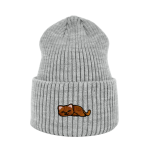 Haftowana czapka beanie - ŚPIĄCY KOTEK RUDY