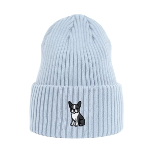 Haftowana czapka beanie - BOSTON TERRIER