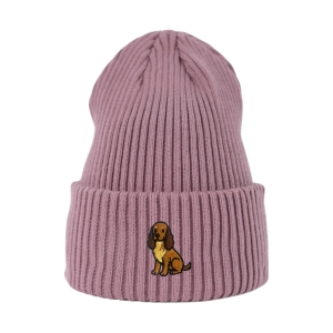 Haftowana czapka beanie - COCKER SPANIEL
