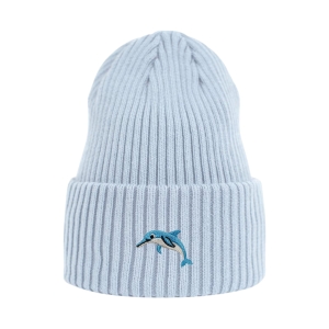 Haftowana czapka beanie - DELFIN
