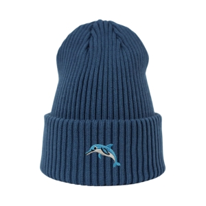 Haftowana czapka beanie - DELFIN
