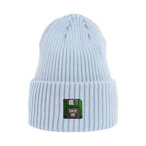 Haftowana czapka beanie - DYSKIETKA