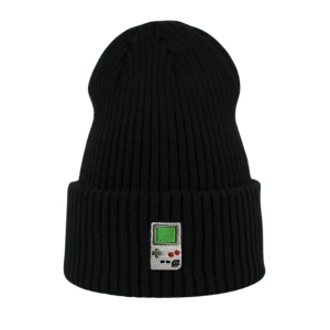 Haftowana czapka beanie - GAME BOY