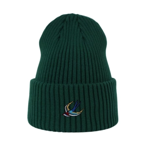 Haftowana czapka beanie - JASKÓŁKA