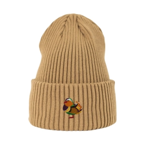 Haftowana czapka beanie - KACZKA MANDARYNKA