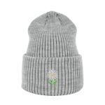 Haftowana czapka beanie - STOKROTKA