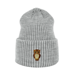 Haftowana czapka beanie - SOWA