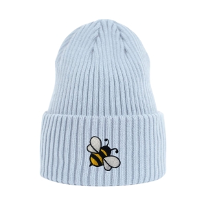 Haftowana czapka beanie - PSZCZOŁA