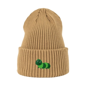 Haftowana czapka beanie - ROBACZEK
