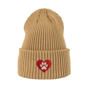 Haftowana czapka beanie - PSIA ŁAPKA