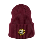 Haftowana czapka beanie - KWIATEK