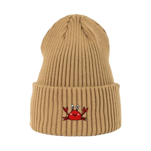Haftowana czapka beanie - KRAB