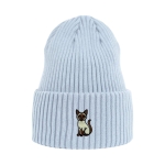Haftowana czapka beanie - KOT SYJAMSKI