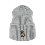 Haftowana czapka beanie - KOT SFINKS