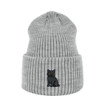 Haftowana czapka beanie - KOT BRYTYJSKI