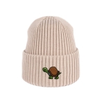 Haftowana dziecięca czapka beanie - ŻÓŁW