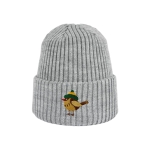 Haftowana dziecięca czapka beanie - ZIMOWY WRÓBELEK