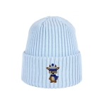 Haftowana dziecięca czapka beanie - ZIMOWY JELONEK (w szaliku)