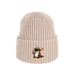 Haftowana dziecięca czapka beanie - WAKACYJNA WYDRA