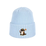 Haftowana dziecięca czapka beanie - WAKACYJNA WYDRA