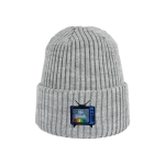 Haftowana dziecięca czapka beanie - TELEWIZOR