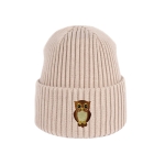 Haftowana dziecięca czapka beanie - SOWA