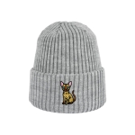 Haftowana dziecięca czapka beanie - KOT SFINKS
