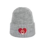 Haftowana dziecięca czapka beanie - KOCIA ŁAPKA