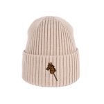 Haftowana dziecięca czapka beanie - HOBBY HORSE BRĄZOWY KOŃ