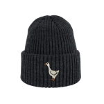 Haftowana dziecięca czapka beanie - GĄSKA
