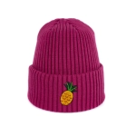 Haftowana dziecięca czapka beanie - ANANAS
