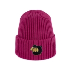 Haftowana dziecięca czapka beanie - CZARNA OWCA