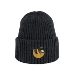 Haftowana dziecięca czapka beanie - LENIWIEC NA GAŁĘZI
