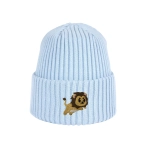 Haftowana dziecięca czapka beanie - LEW