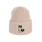 Haftowana dziecięca czapka beanie - BORDER COLLIE CZARNY