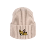Haftowana dziecięca czapka beanie - ŚPIĄCY CHIHUAHUA KRÓTKOWŁOSY (CZIŁAŁA)