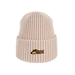 Haftowana dziecięca czapka beanie - ŚPIĄCY JAMNIK