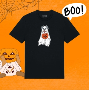 Koszulka z nadrukiem  OWCZAREK AUSTRALIJSKI - HALLOWEEN