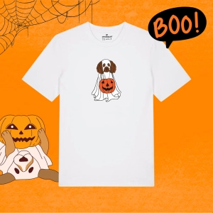Koszulka z nadrukiem CAVALIER SPANIEL - HALLOWEEN