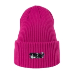 Haftowana czapka beanie - ŚPIĄCY BORDER COLLIE CZARNY