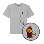 Haftowany T-shirt ZIMOWY GOLDEN RETRIEVER