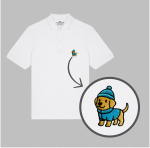 Męska haftowana koszulka polo ZIMOWY LABRADOR