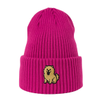 Haftowana czapka beanie - CHOW CHOW BISZKOPTOWY