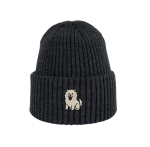 Haftowana dziecięca czapka beanie - CHOW CHOW BIAŁY