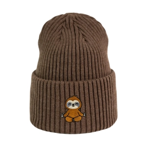 Haftowana czapka beanie - LENIWIEC
