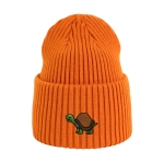 Haftowana czapka beanie - ŻÓŁW