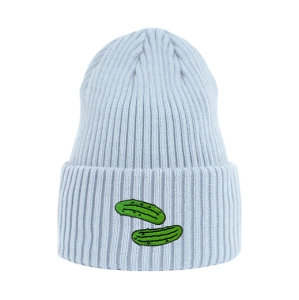 Haftowana czapka beanie - OGÓRKI